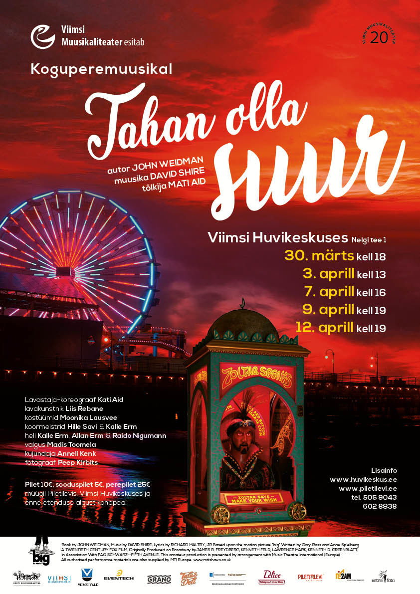 Koguperemuusikal ''Tahan olla suur'' Koguperemuusikal ''Tahan olla suur''