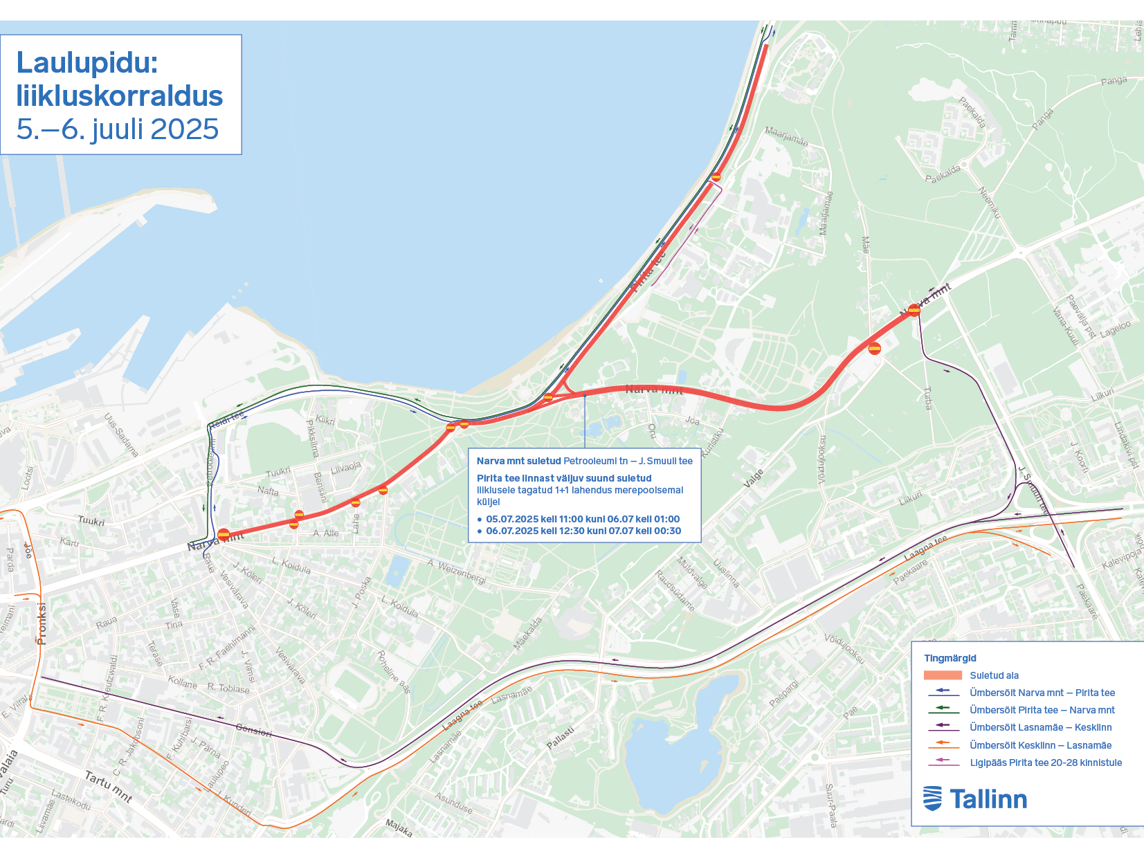 Laulu- ja tantsupidu liikluskorraldus